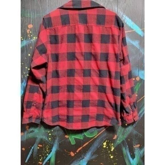 Burnside Flannel Shirt‎ SZ L #086 - Picture 3 of 3